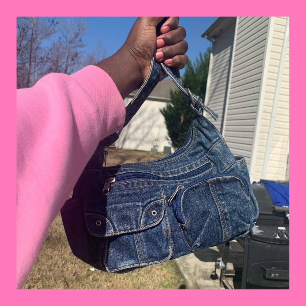 Vintage Denim Shoulder Bag (UNISEX)